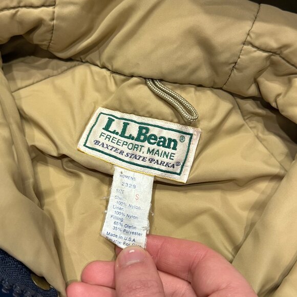 *Vintage L.L. Bean Women's Baxster State Insulated Parka Jacket - Picture 4 of 7